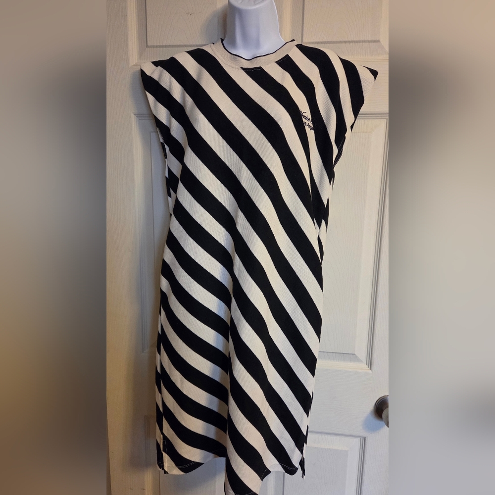 Striped Black and White Dress Medium*